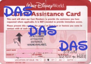 Disability Access Service Disney