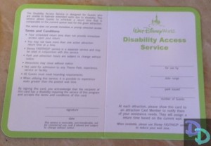 Disney Disability Access Service
