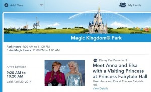 Anna Elsa FASTPass+