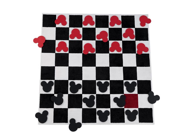 ethan allen disney checkerboard rug set