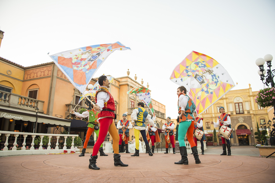 Sbandieratori Di Sansepolcro flag wavers epcot italy